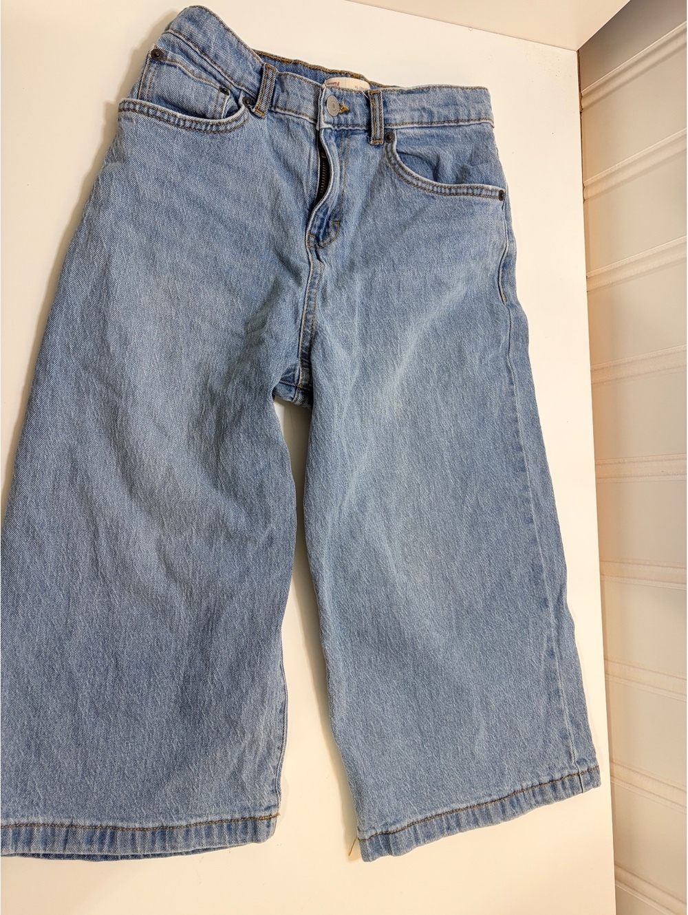 Levi's Culotte High-Waisted Wide-Leg Jeans Youth Size 12